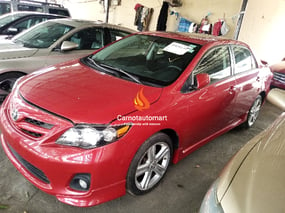 RED TOYOTA COROLLA SPORT 2013