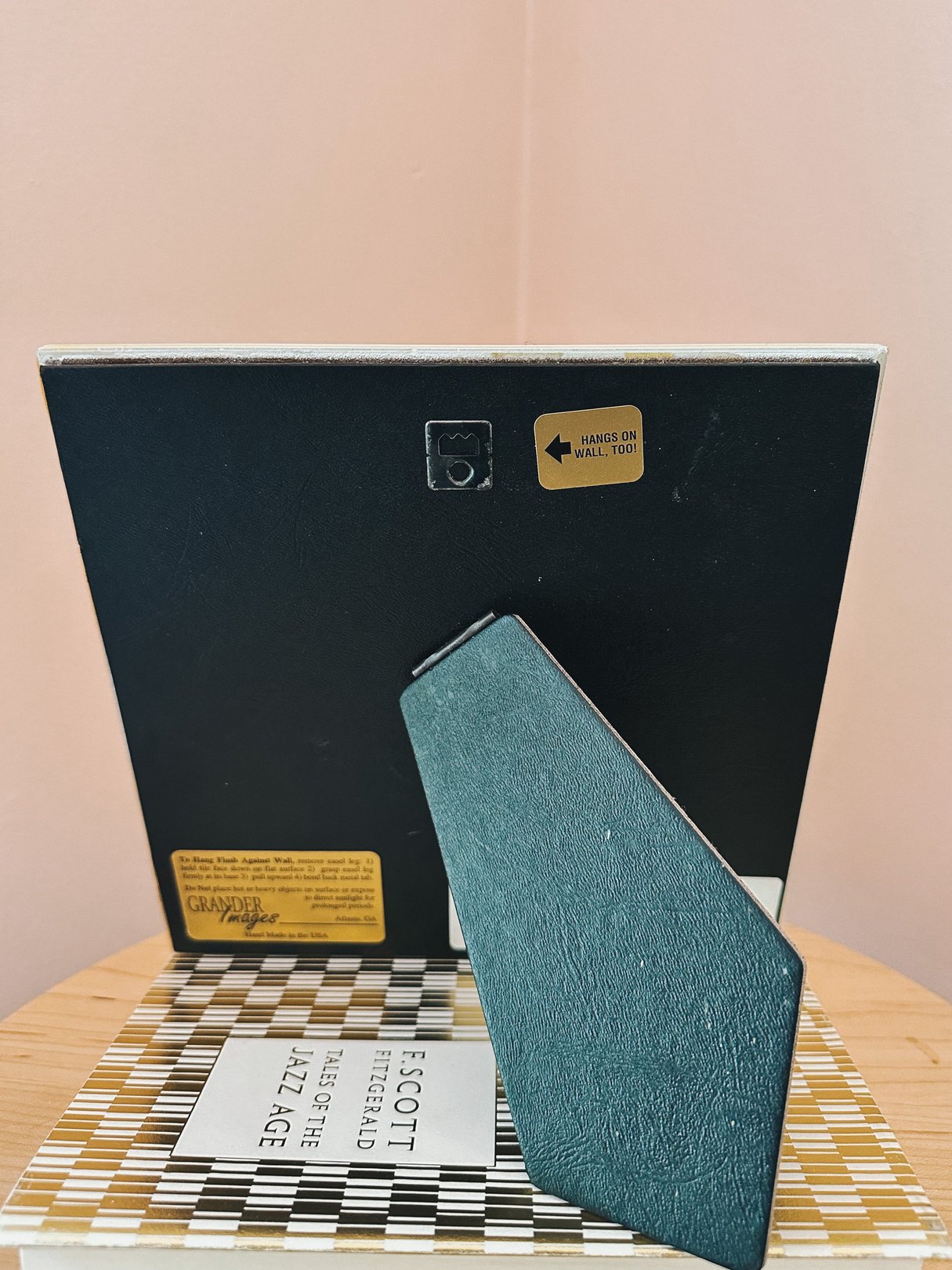 Ceramic portrait of a woman titled "La fille aux yeux verts" by Matisse, featuring a predominantly yellow color scheme and 1970s design elements, designed for home decor.