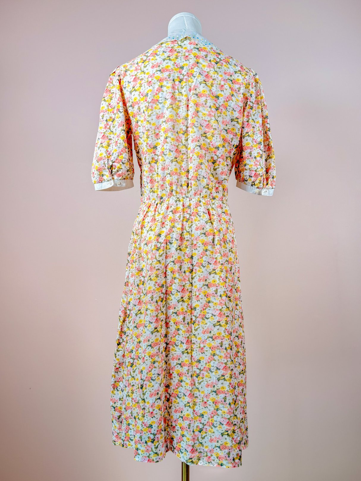 Floral Cotton Peter Pan Collar Dress