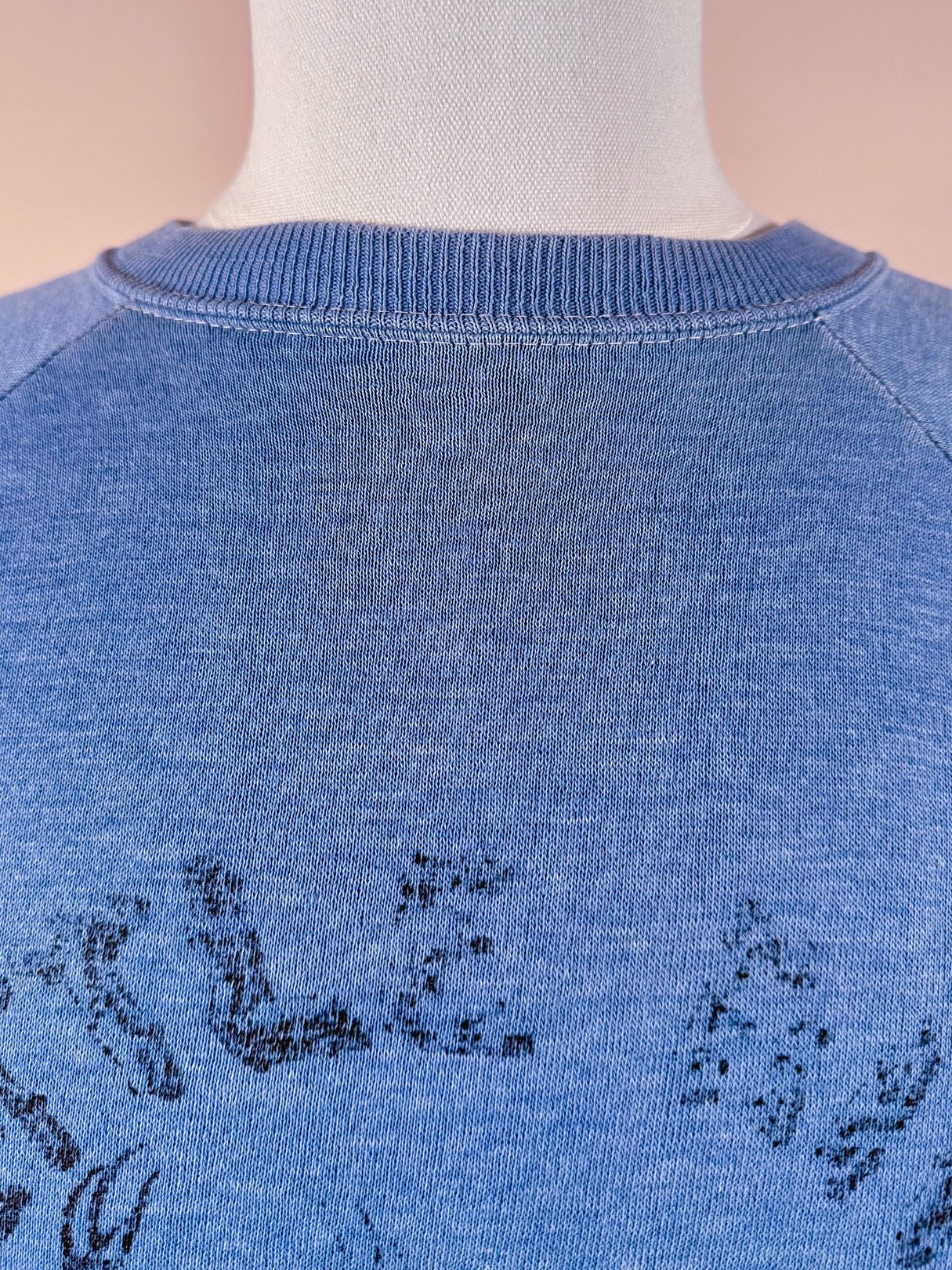 Men's blue 1970s Vintage Kettle River Minn. sweatshirt featuring a crew neck and subtle print detail.