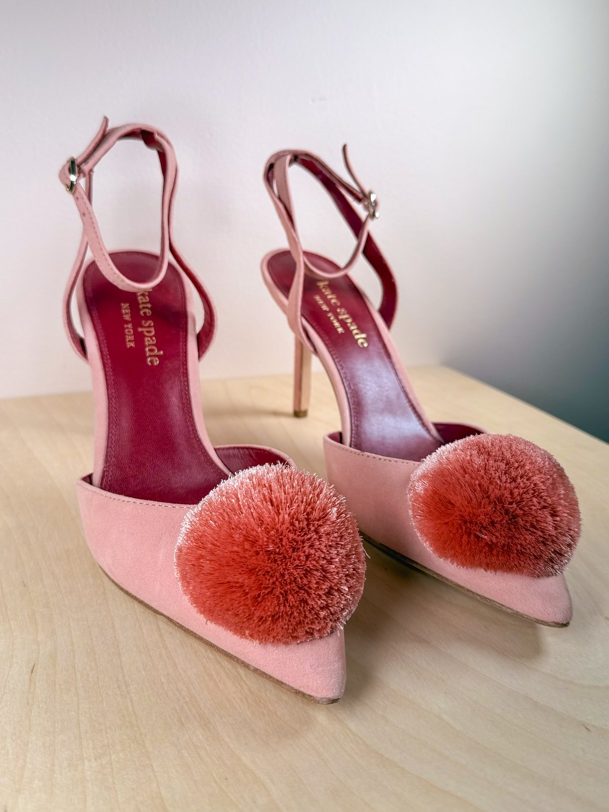 Kate Spade Amour Pom Pumps