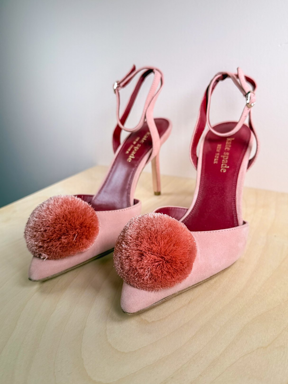 Kate Spade Amour Pom Pumps