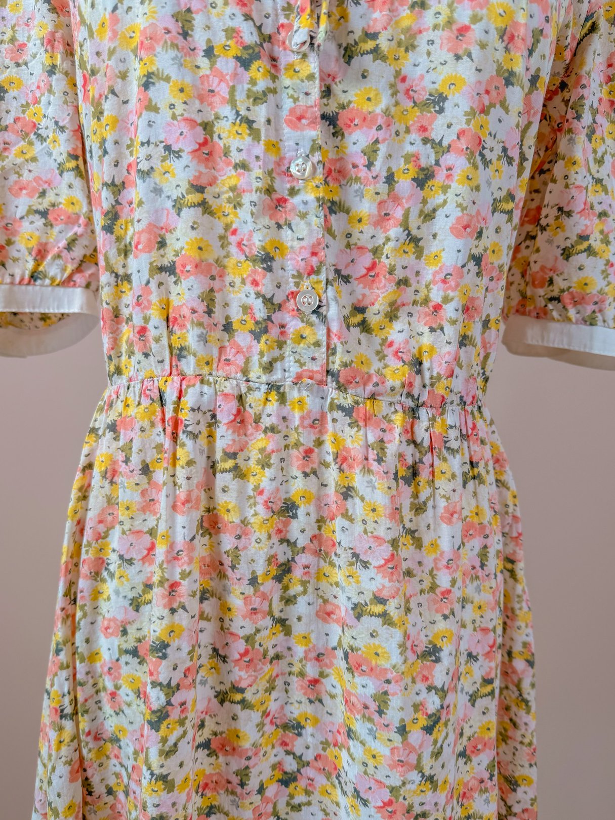 Floral Cotton Peter Pan Collar Dress
