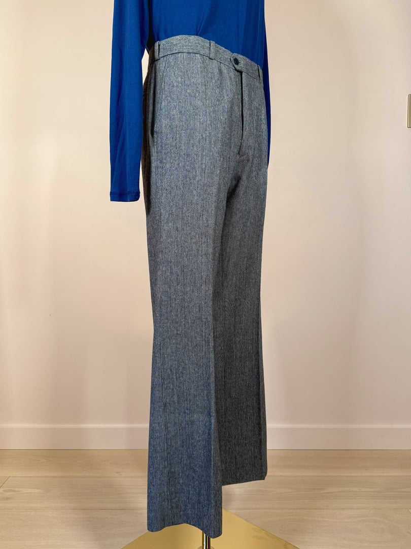 Blue Nino Cerruti trousers for men from the 1980s.