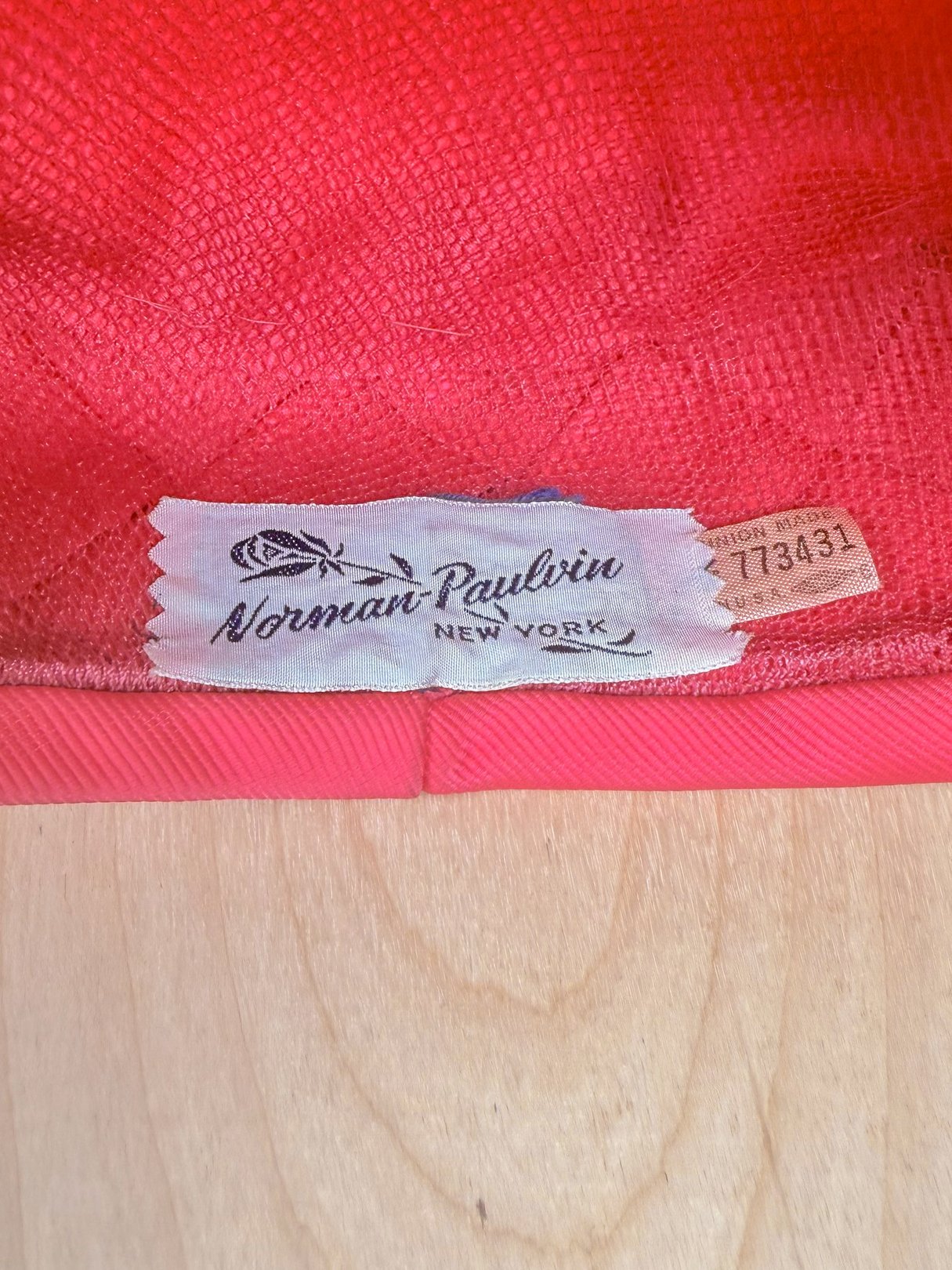 Norman Paulvin New York Pink Hat