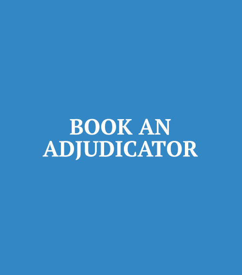 Book an Adjudicator