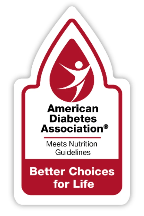 American Diabetes Association Meets Nutrition Guidelines badge — Nutre meals meet American Diabetes Association nutrition standards