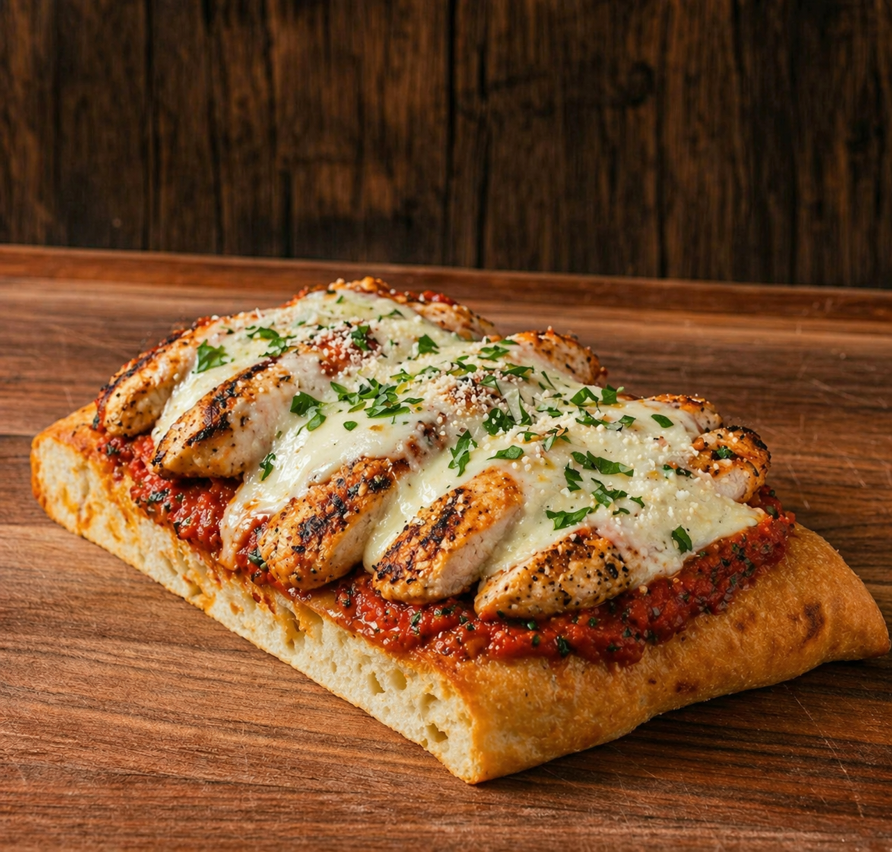 Chicken Parm is great on everything!