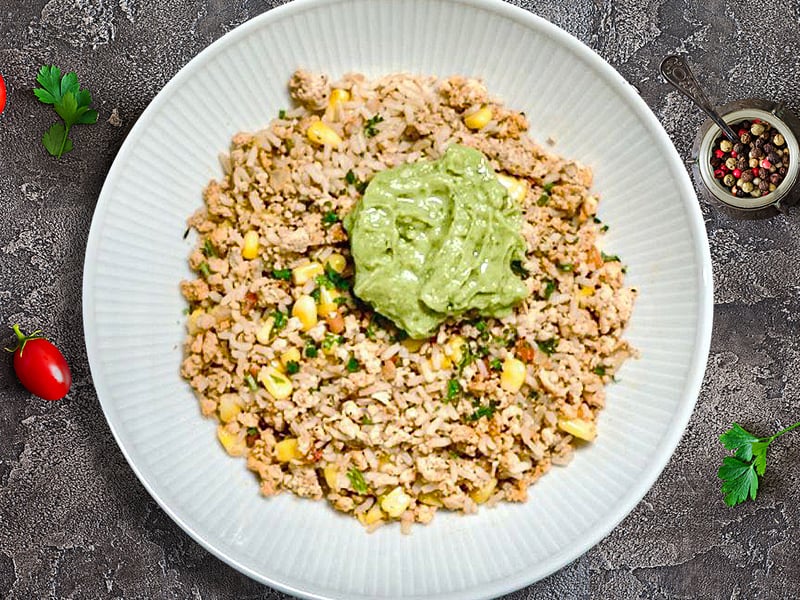 Macros include portioned sauce cup. Guacamole Cup: Calories: 120, Fat 11g, Carbs: 4g, Protein:1g, Sodium 270mg