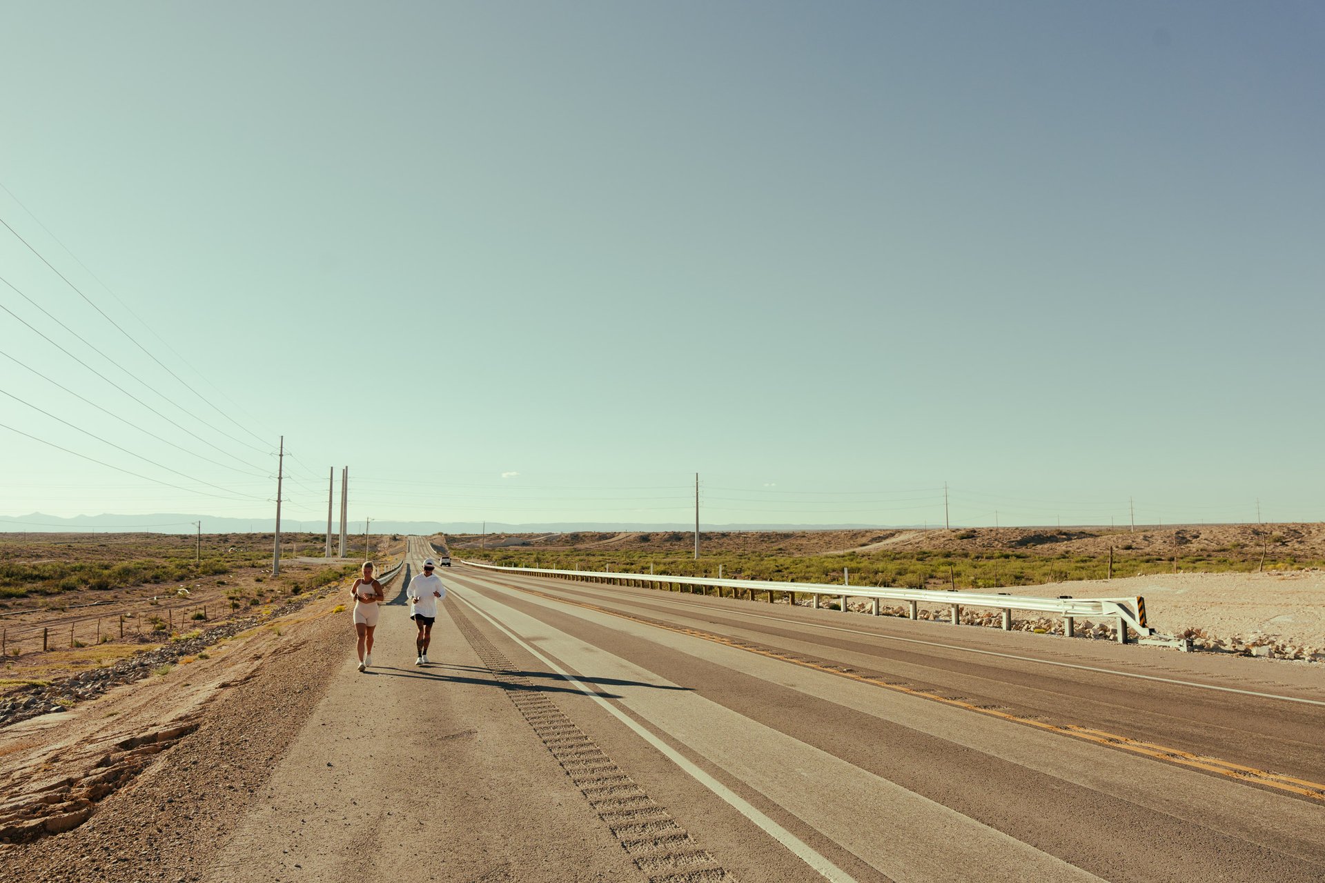 Matt Johnson running across Texas