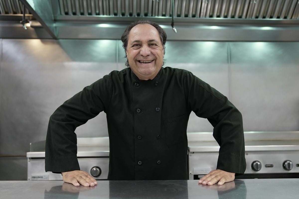 The Perrina family father in the kitchen — the inspiration behind Nutre