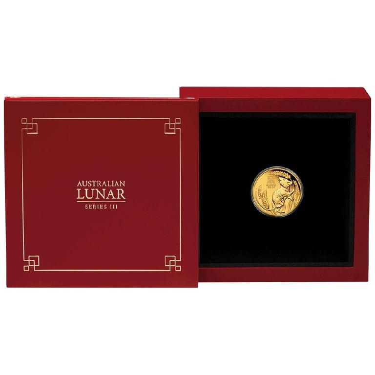 Gold Lunar III Mouse 1 oz PF - 2020 in the original coin case