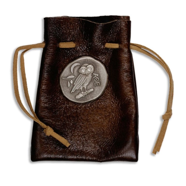 Silver Antique Athenian Owl 1 oz in the original coin case