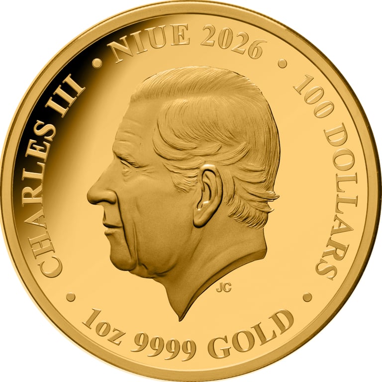Back of Gold Forest Fairies 1 oz Proof – 2026