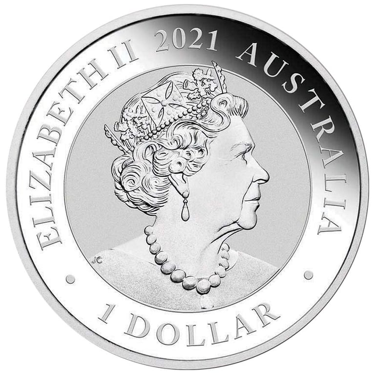 Back of the Silver Swan 1 oz - 2021