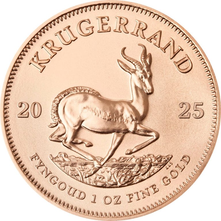 Back of the Gold Krugerrand 1 oz - 2025