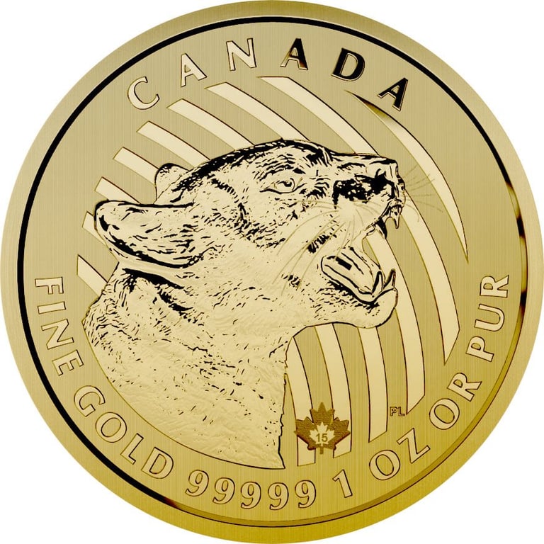 Front of the Gold Call of the Wild 1 oz - Puma 2015