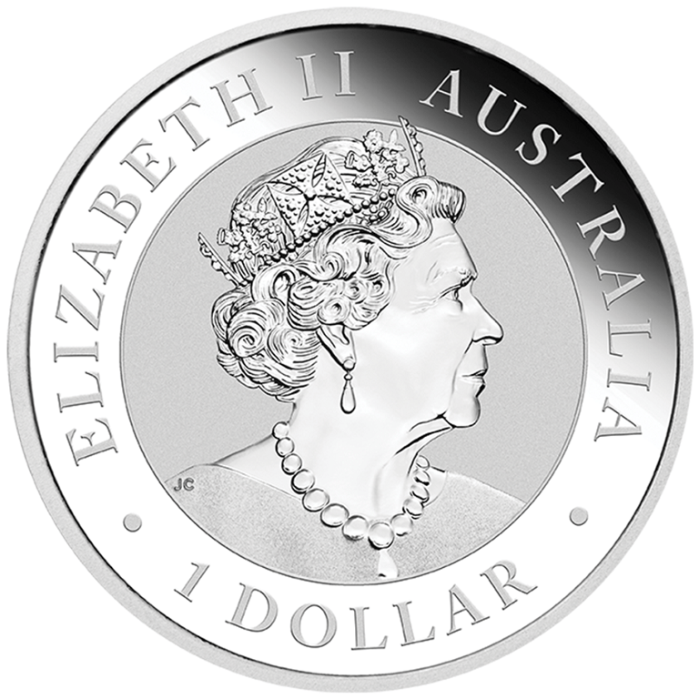 Back of the Silver Australian Nugget 1 oz - Hand of Faith 2020