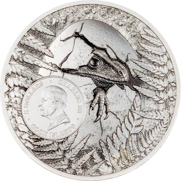 Back of the Silver Jurassic Relicts 1 oz HR 2026