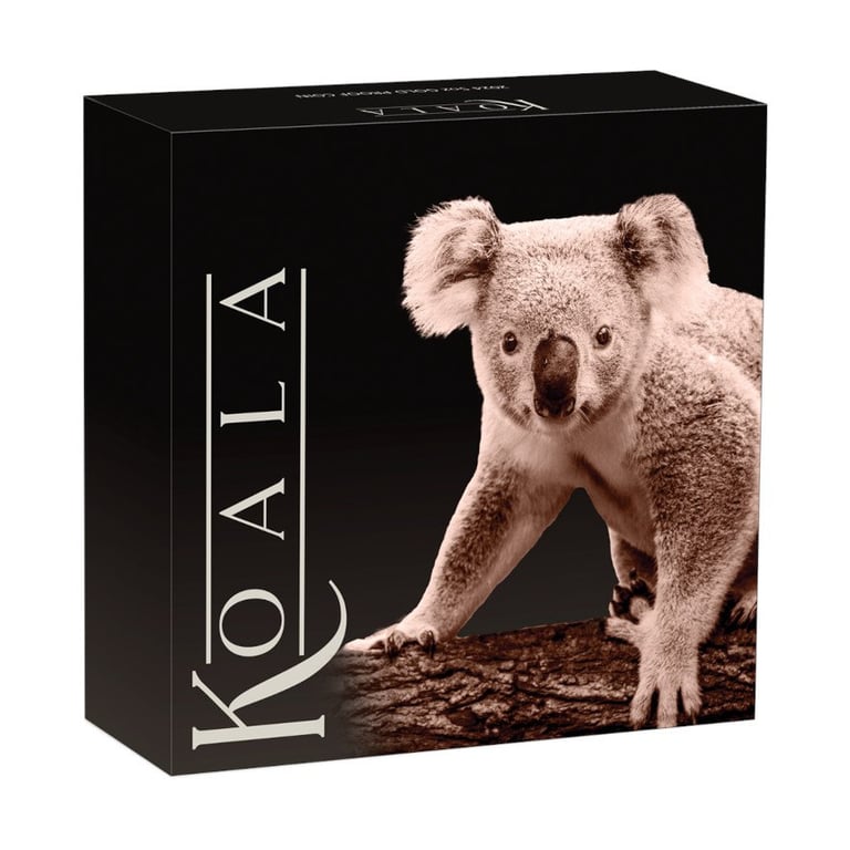 Original coin case of the Gold Koala 5 oz PF - 2024