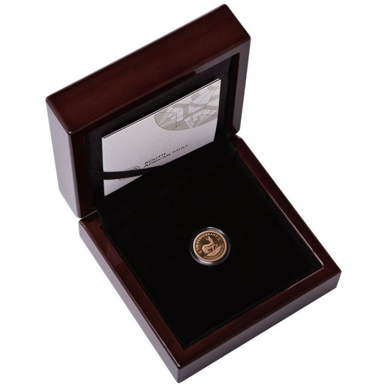 Gold Krugerrand 1/10 oz PF - 2023 in the original coin case