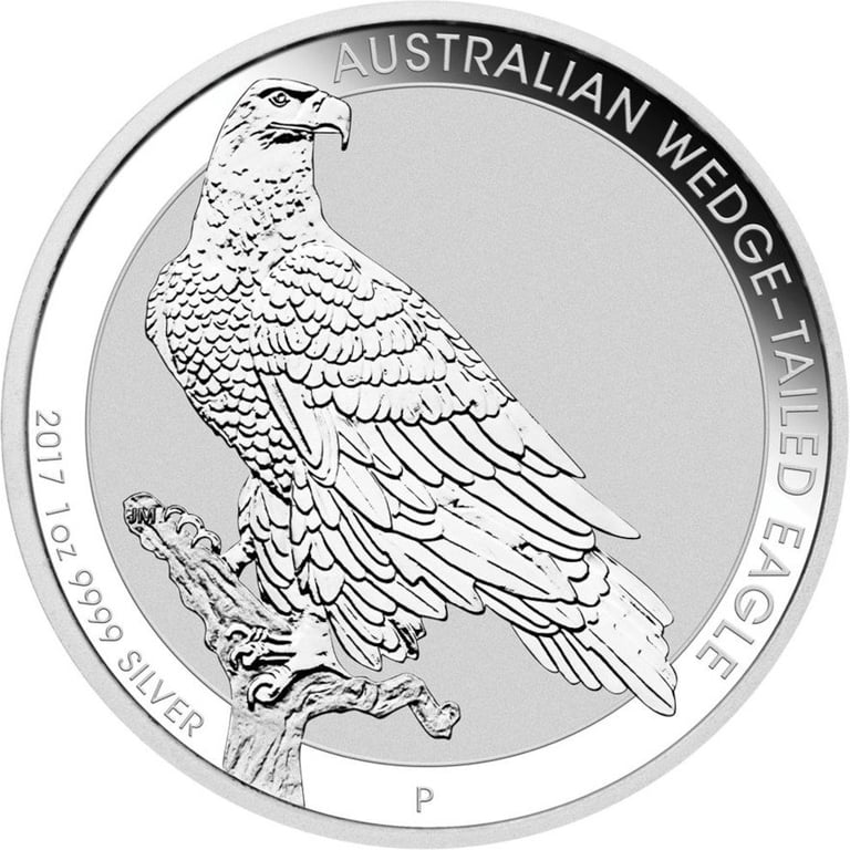 Front of the Silver Wedge Tailed Eagle 1 oz - 2017