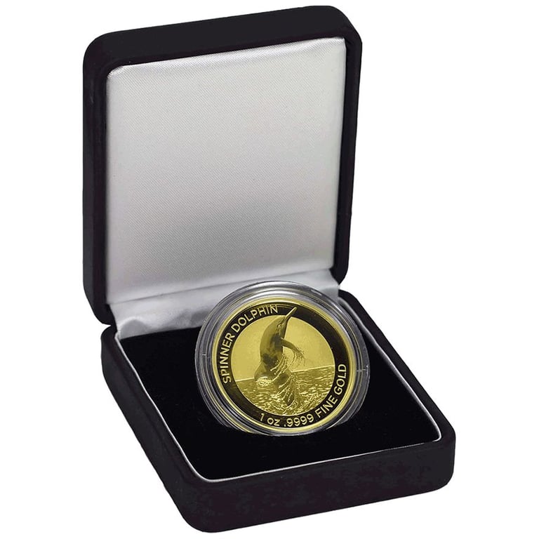 Gold Spinner Dolphin 1 oz - RAM 2020 in the original coin case