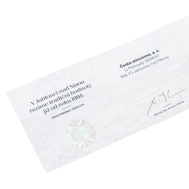 Certificate of authenticity