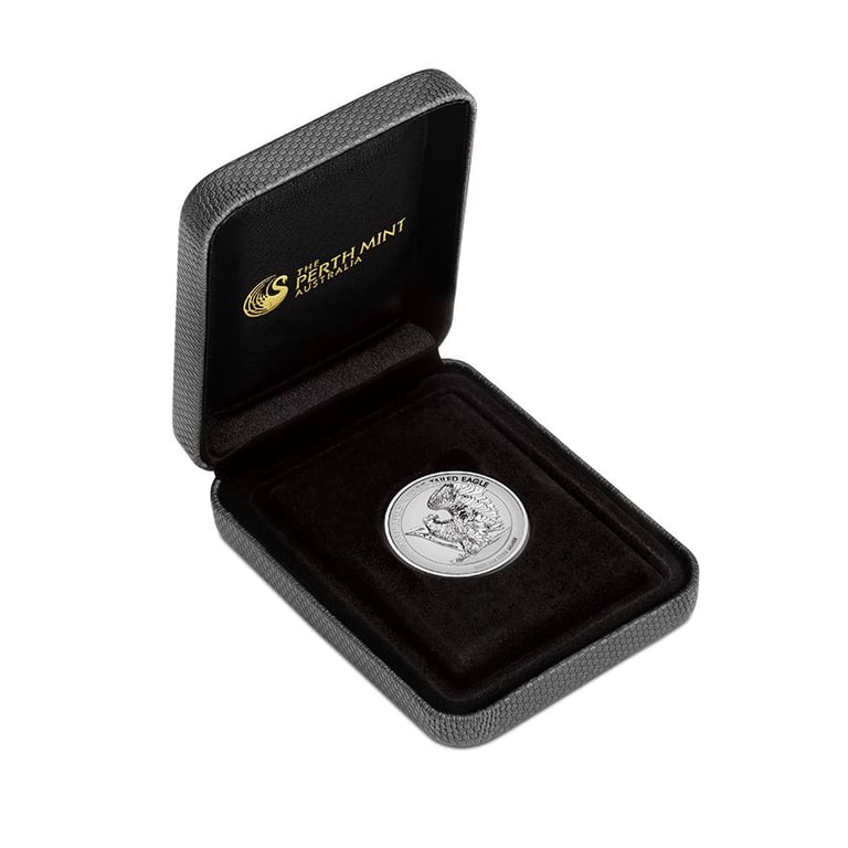 Silver Wedge Tailed Eagle 1 oz RP - High Relief 2025 in the original coin case