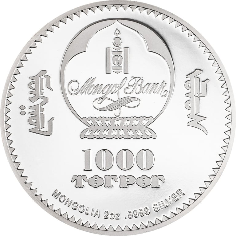 Back of Silver Fabergé - Trans Siberian Railway 2 oz PF - High Relief 2027