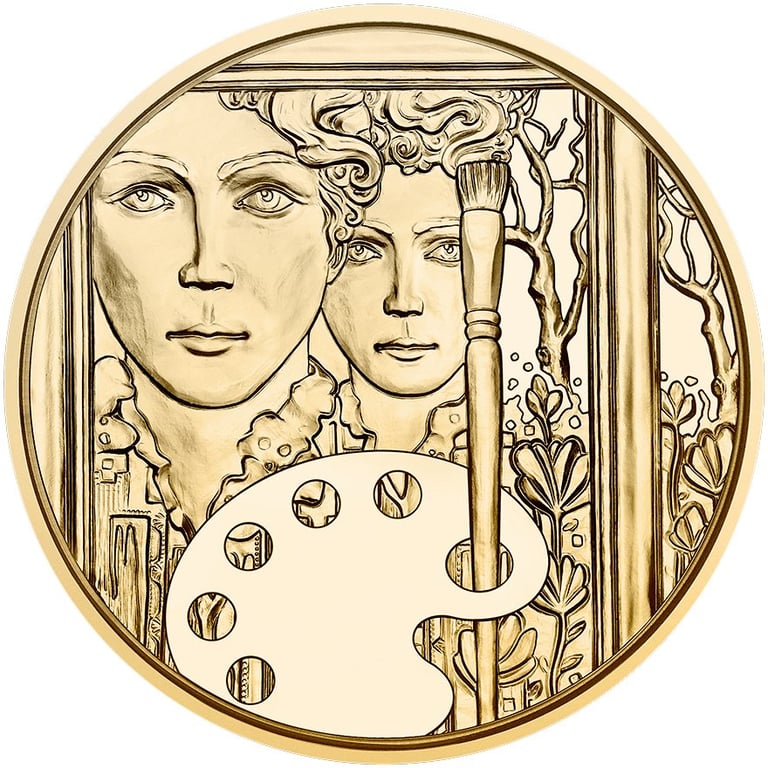 Back of the Gold Austria’s Unsung Heroines - ""Tina Blau"" 50 EUR AUT PF - 2023