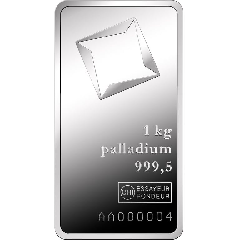 Front of the Palladium bar 1000 g diverse