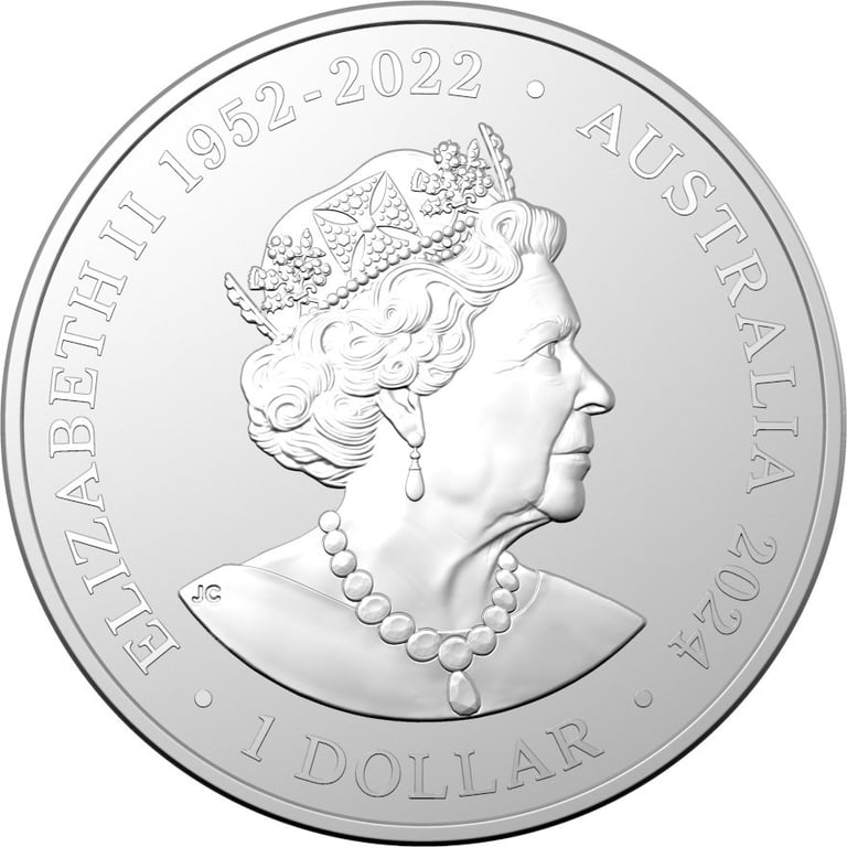 Back of the Silver Koala 1 oz - RAM 2024