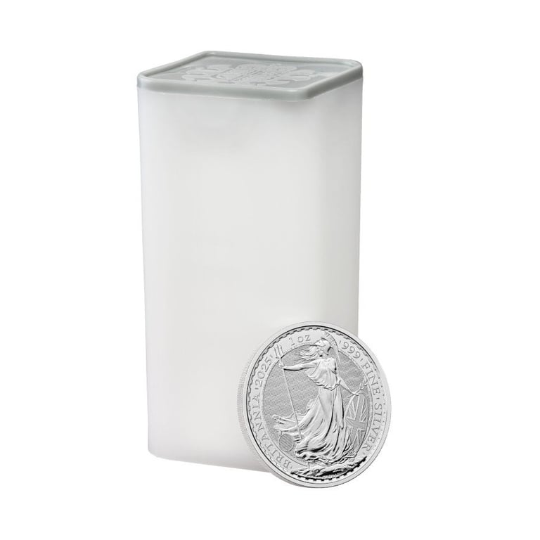 case of the Silver Britannia 1 oz - 2025