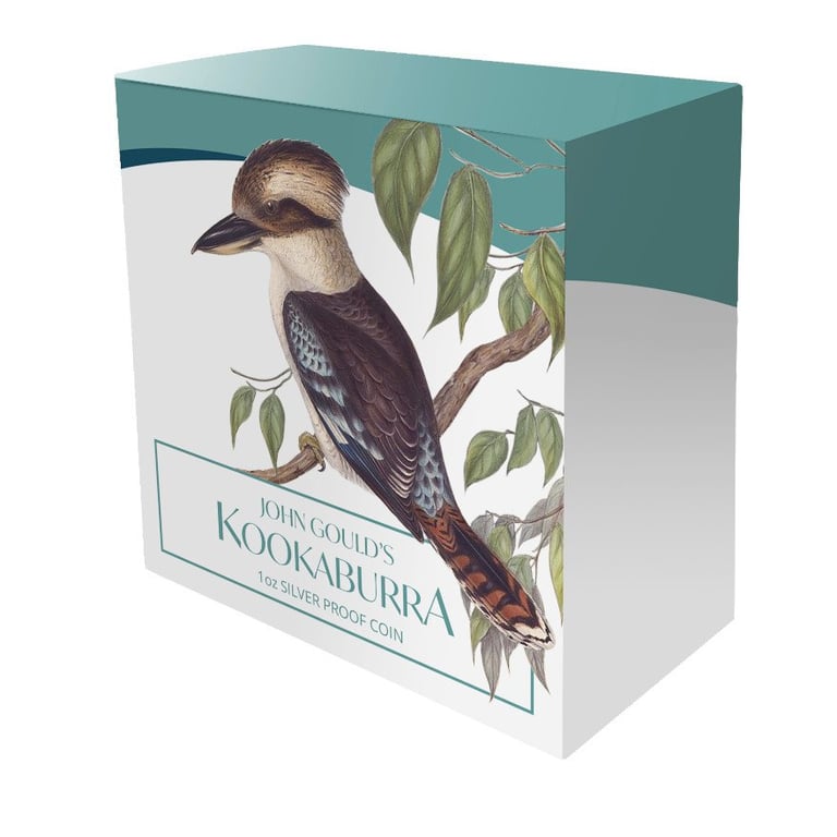 Original coin case of the Silver Kookaburra 1 oz PF - 2025