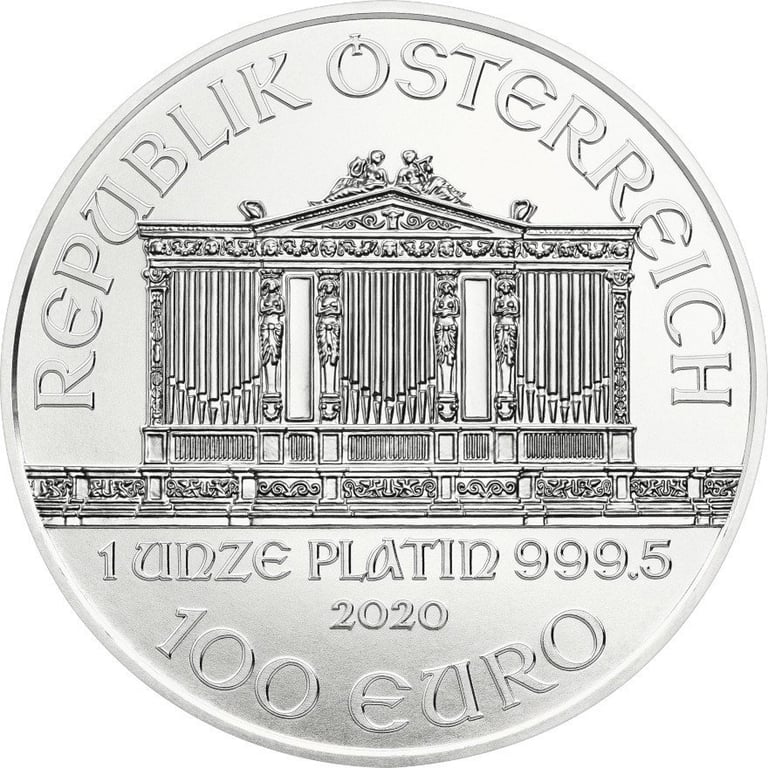 Back of the Platinum Philharmonic 1 oz