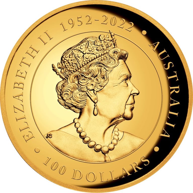 Back of the Gold Koala 1 oz PF - High Relief 2023