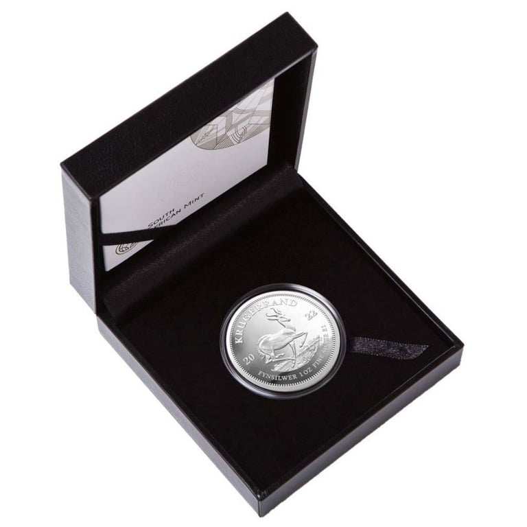 Silver Krugerrand 1 oz PF - 2022 in the original coin case