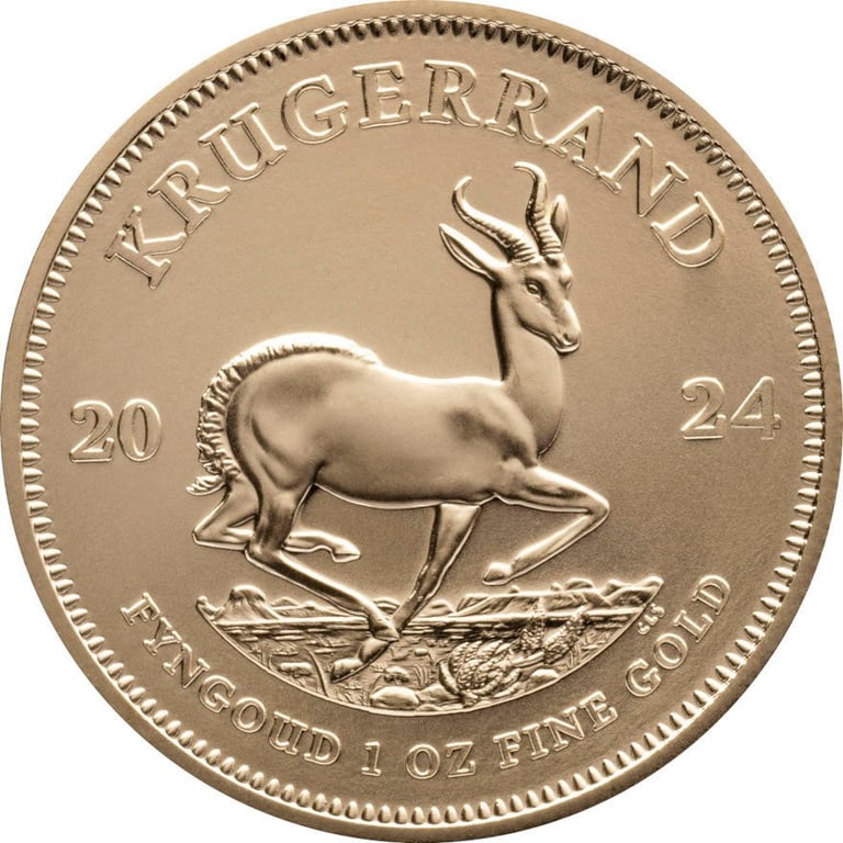 Back of the Gold Krugerrand 1 oz - 2024