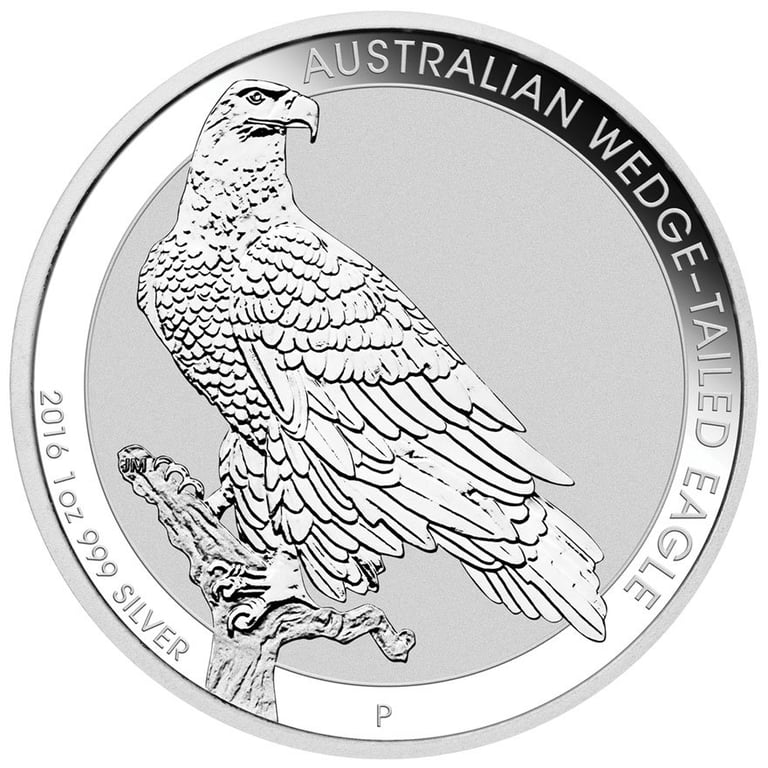 Front of the Silver Wedge Tailed Eagle 1 oz - 2016