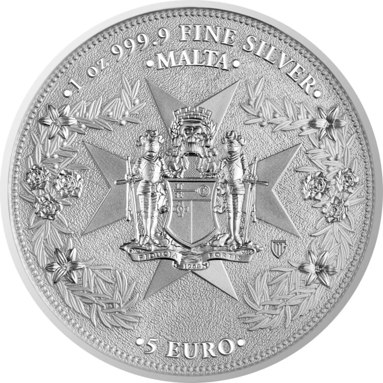 Back of Silver Malta Golden Eagle 1 oz - 2026