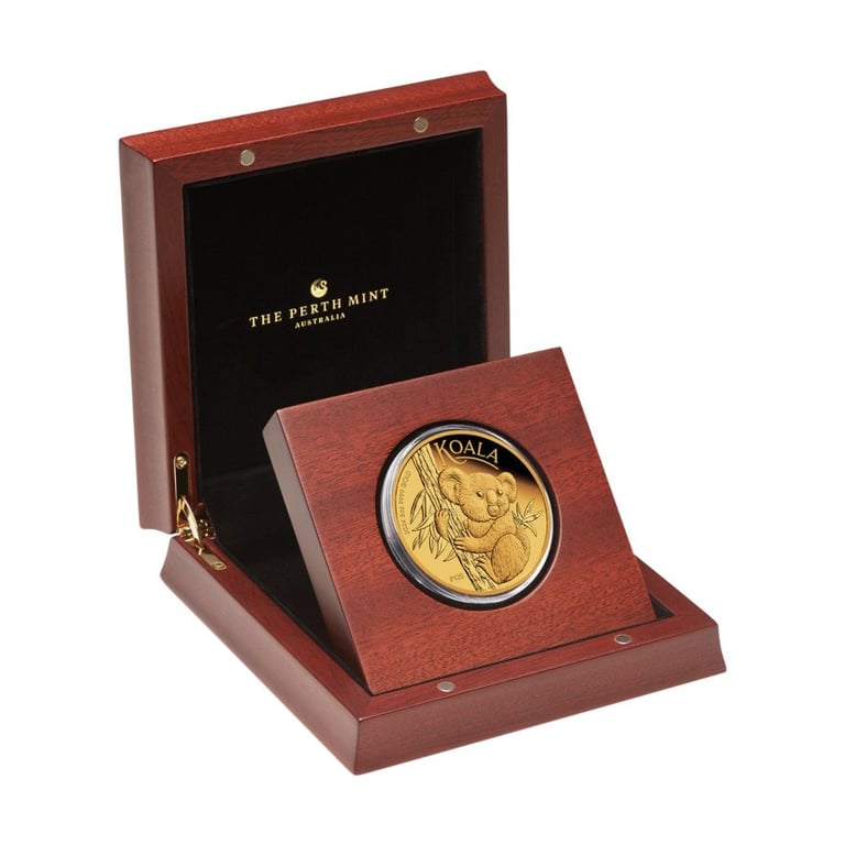 Gold Koala 5 oz PF - 2024 in the original coin case