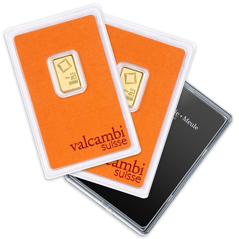 Gold bar 2,5 g various manufacturer