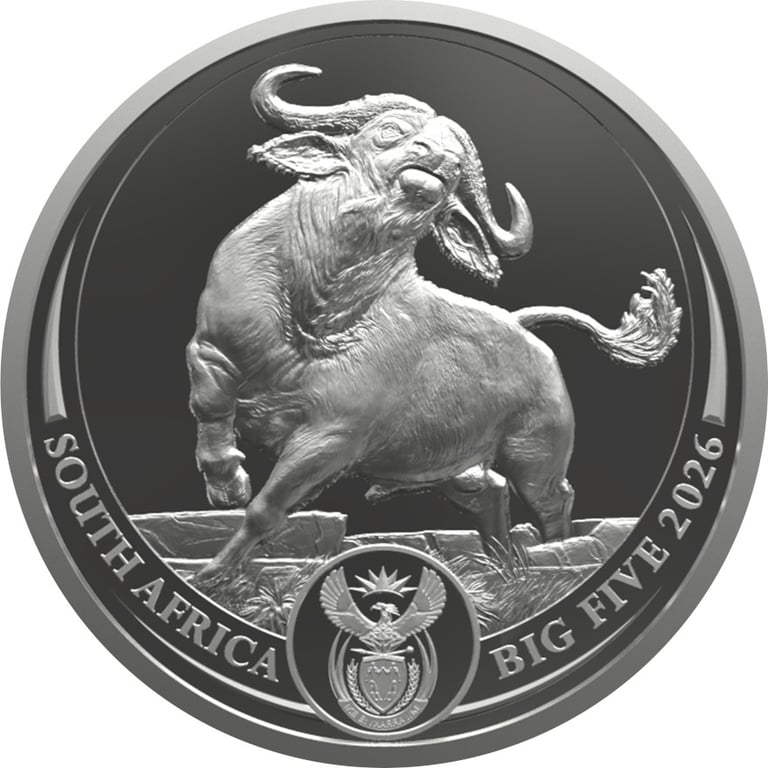 Front of Silver Buffalo 1 oz - Big Five Serie III - 2026