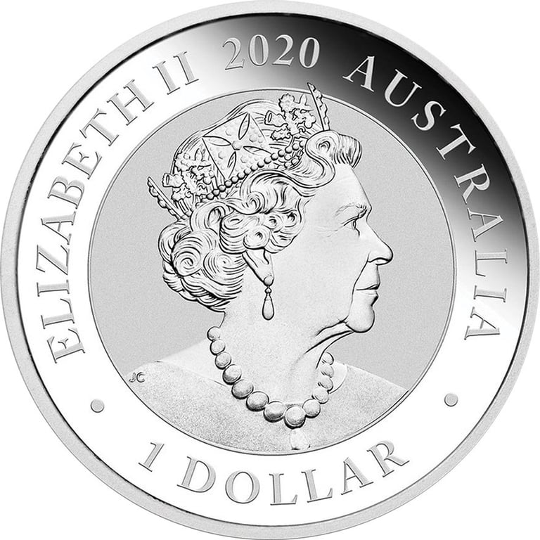 Back of the Silver Swan 1 oz - 2020