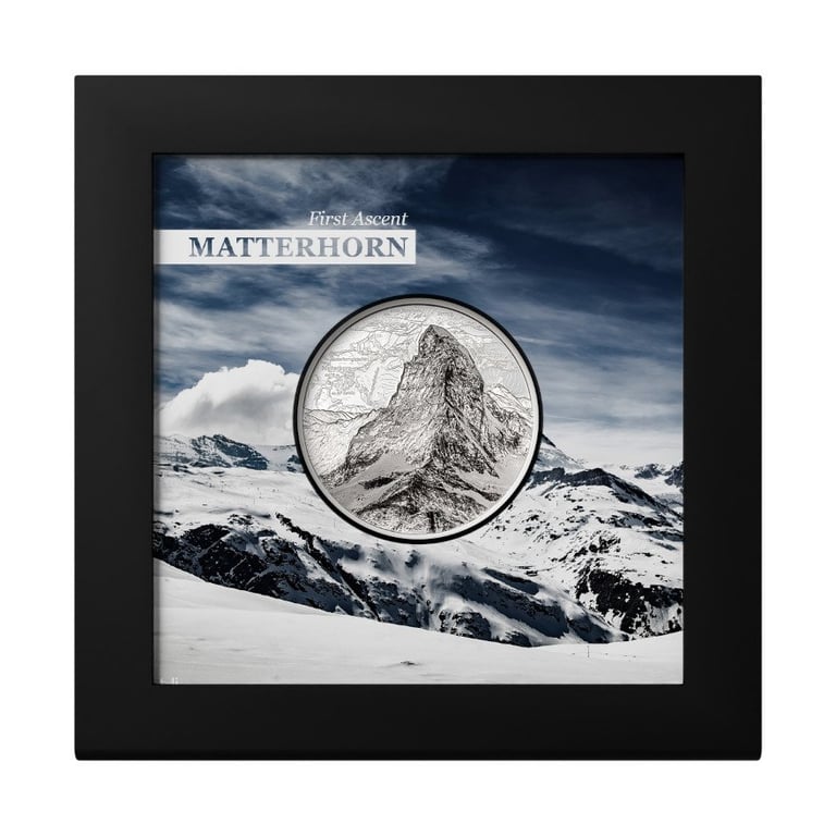 Silver Matterhorn 1 oz PP - Ultra High Relief 2025 in the original coin case