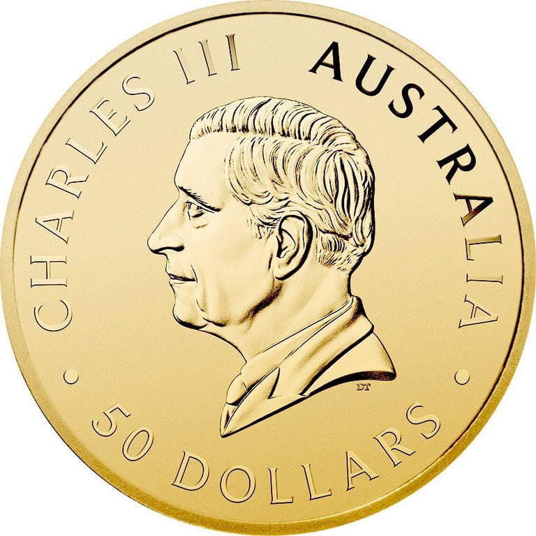 Back of the Gold Kangaroo 1/2 oz - 2026