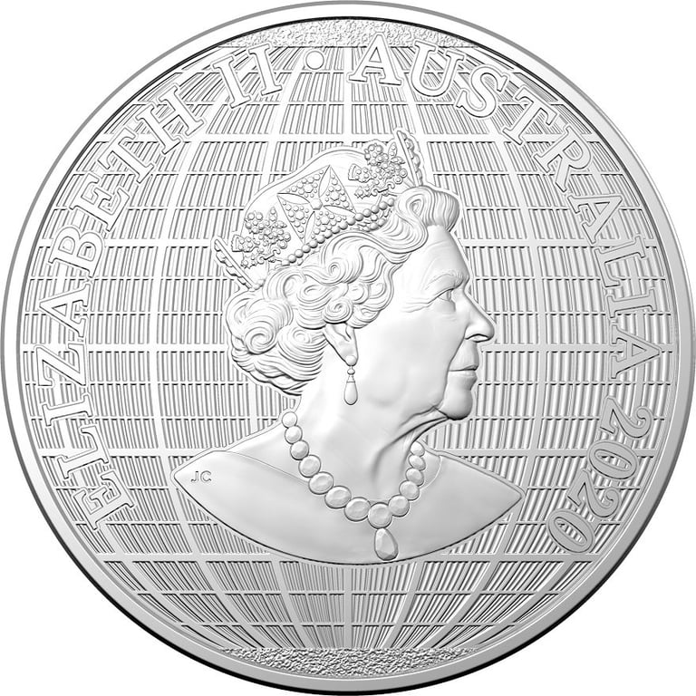 Back of the Silver 1 oz - Beneath the Southern Skies - RAM 2020