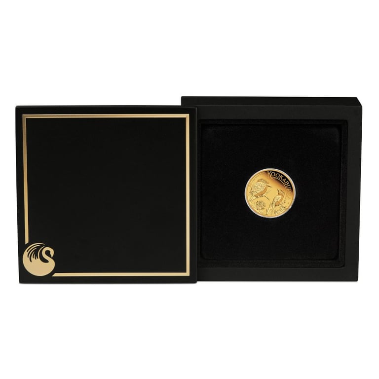 Gold Kookaburra 1/4 oz PF - 2023 in the original coin case