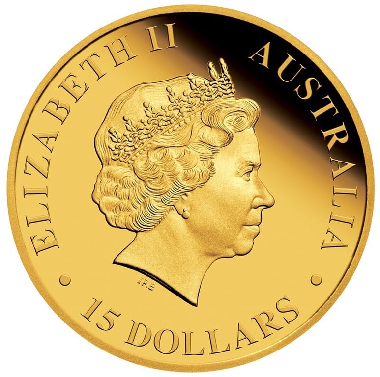 Back of the Gold Koala 1/10 oz PF - 2017